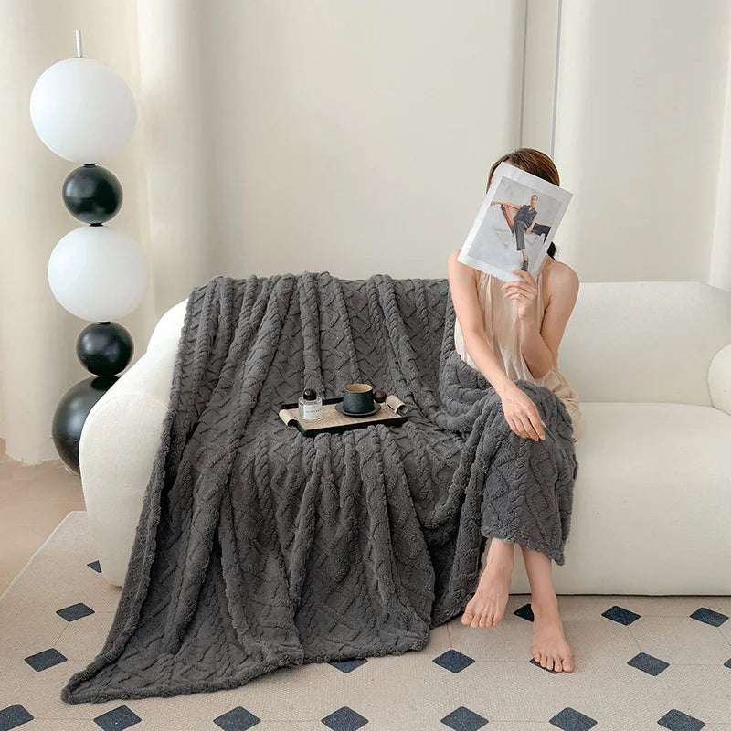 Soft Cozy Velvet Taffeta Blanket