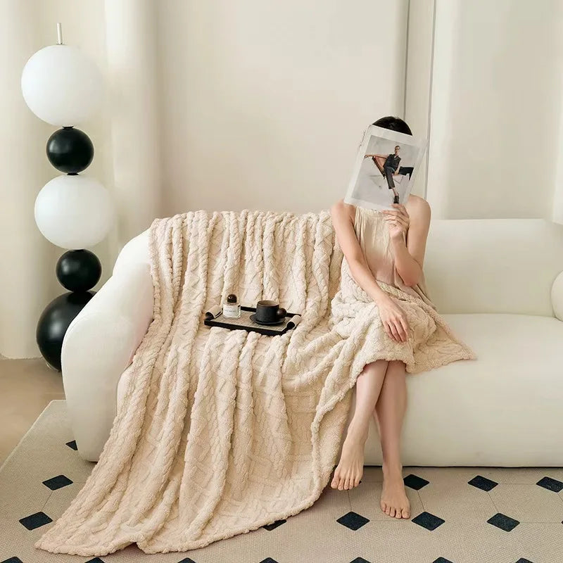 Soft Cozy Velvet Taffeta Blanket