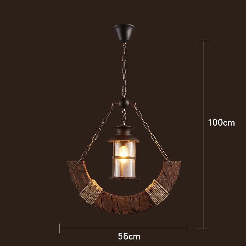 Rustic Wood Pendant Lights