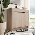 48" Modern Floor Stand Bathroom Sink with Cabinets