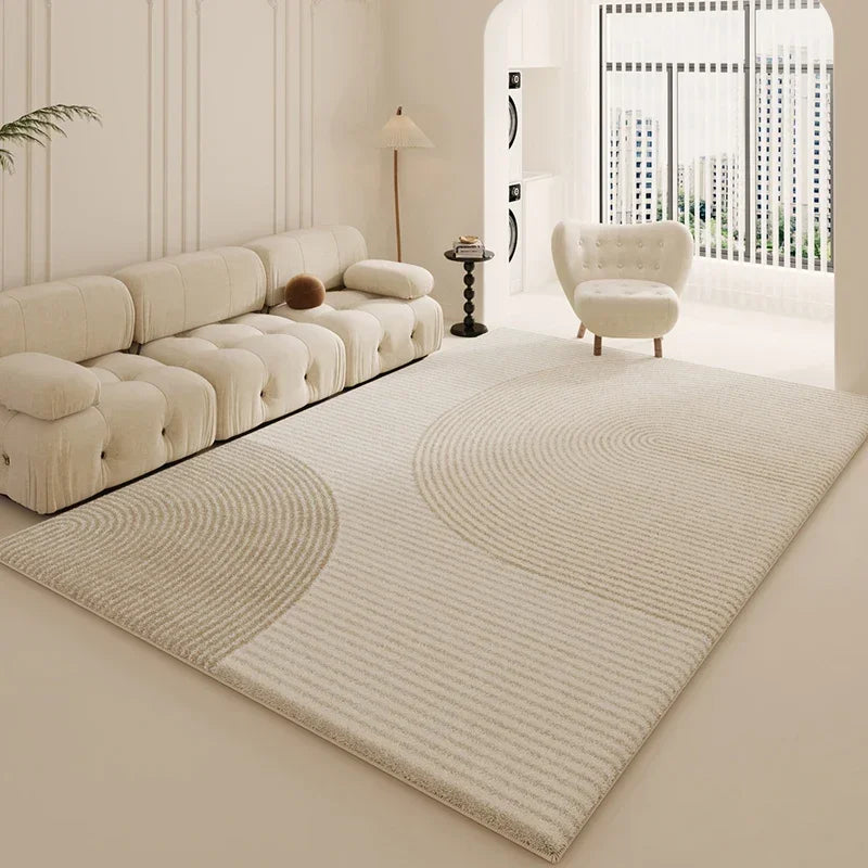 White Modern Thickened Minimalist Rug