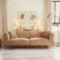 Modern Boucle Sofa with Metal Legs
