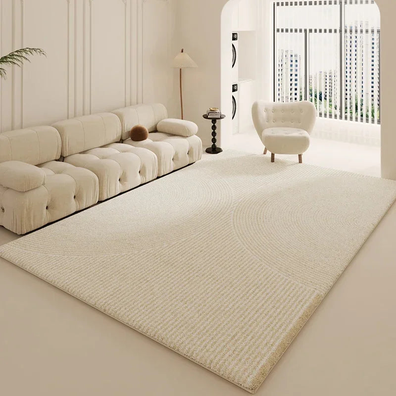 White Modern Thickened Minimalist Rug