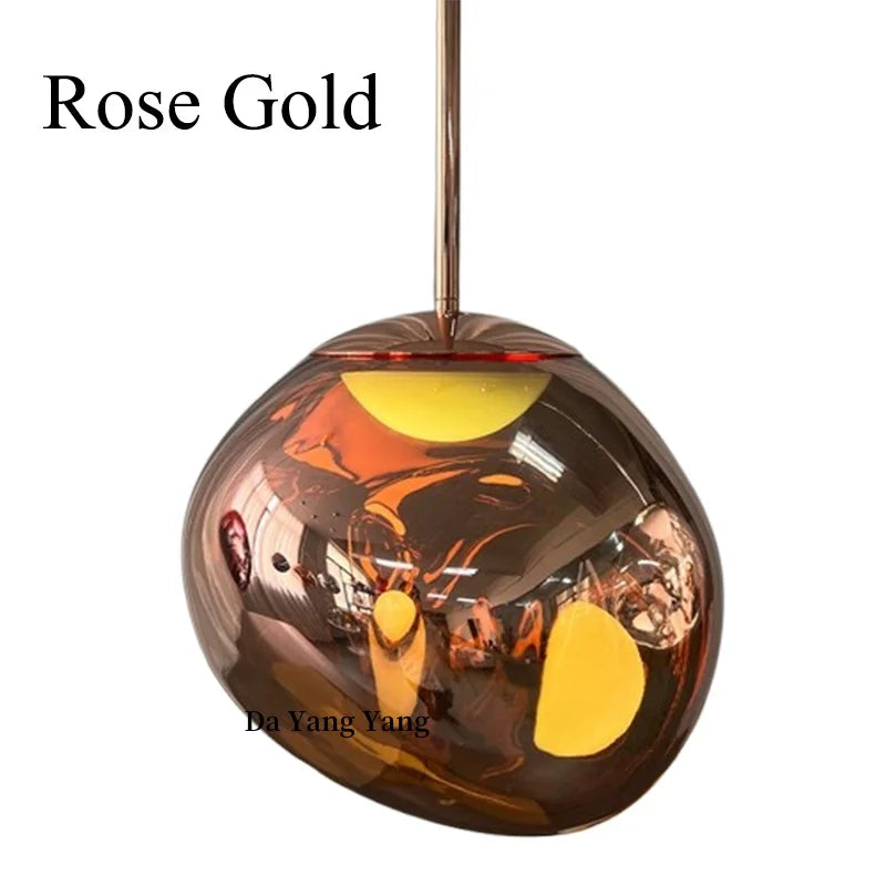 Handmade Nordic Lava Rock Pendant Light