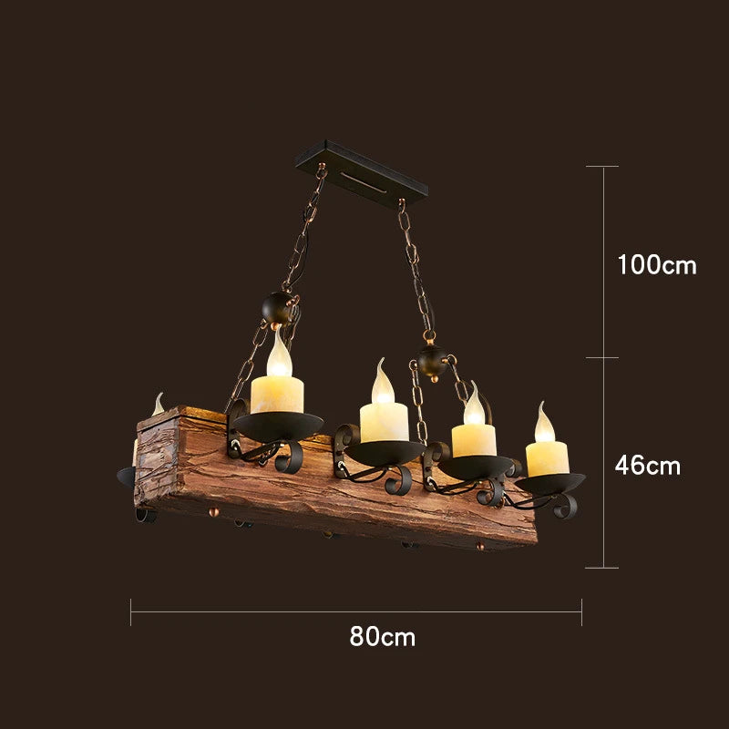 Rustic Wood Pendant Lights