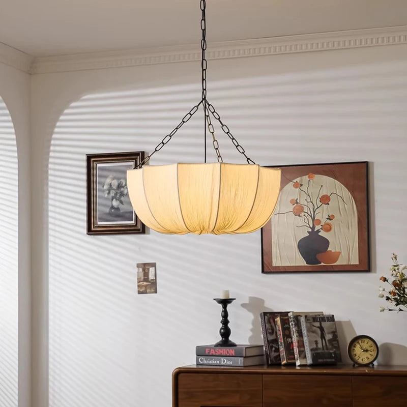 Japanese Retro Fabric Pendant Lights