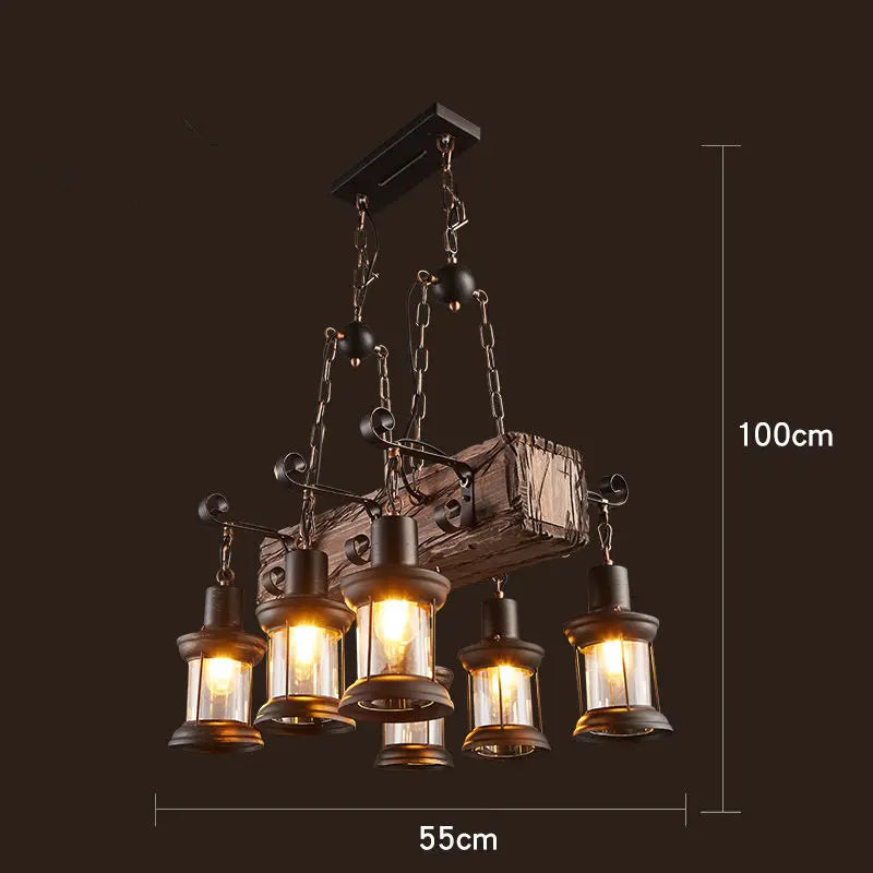 Rustic Wood Pendant Lights