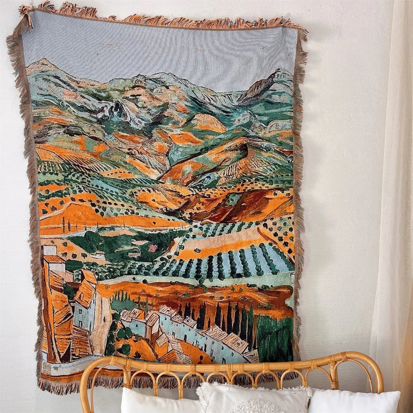 Monet Oil Painting Lotus Blankets