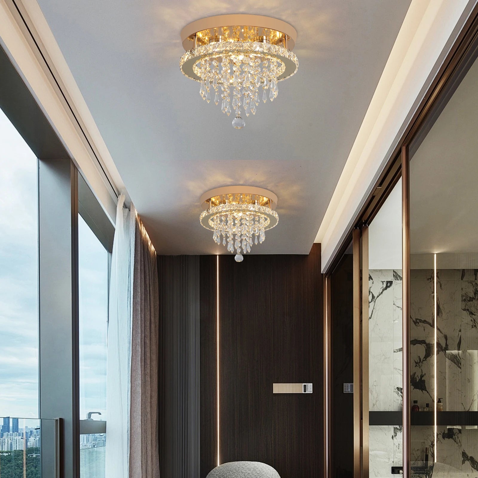 Luxury Crystal Gold Chandelier