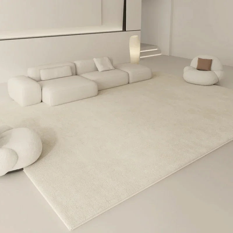 White Modern Thickened Minimalist Rug