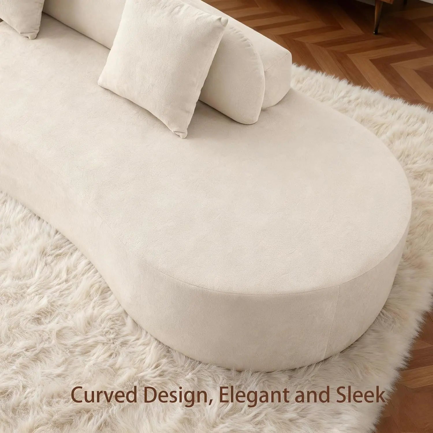 Modern Curved Sofa Comfy Cloud Couch