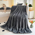 Luxurious Faux Rabbit Fur Throw Blanket