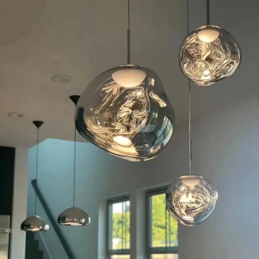 Handmade Nordic Lava Rock Pendant Light