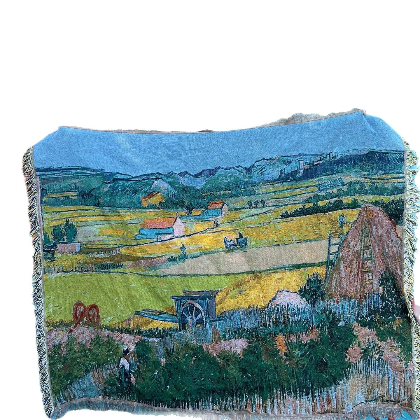 Monet Oil Painting Lotus Blankets