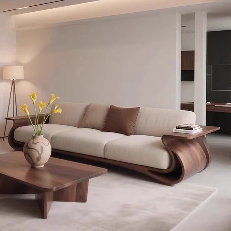 Vintage Wooden Living Room Sofa