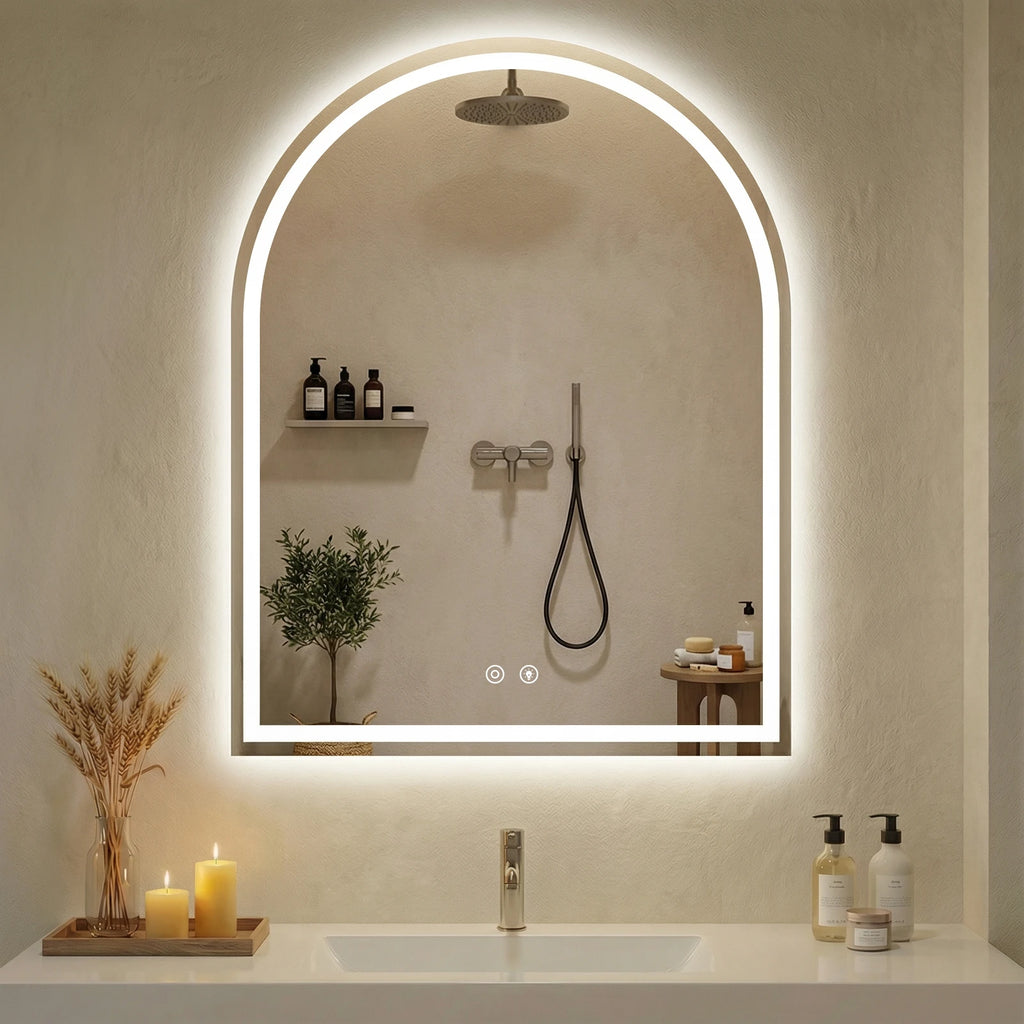Arched LED Bathroom Vanity Mirror
