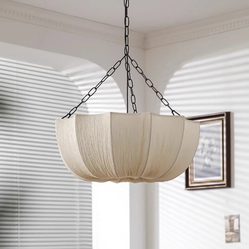 Japanese Retro Fabric Pendant Lights