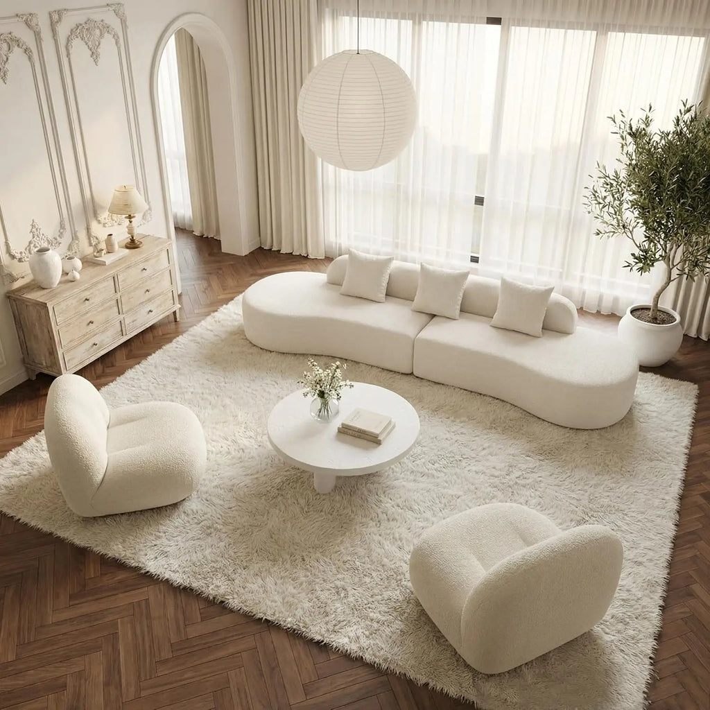 Modern Curved Sofa Comfy Cloud Couch
