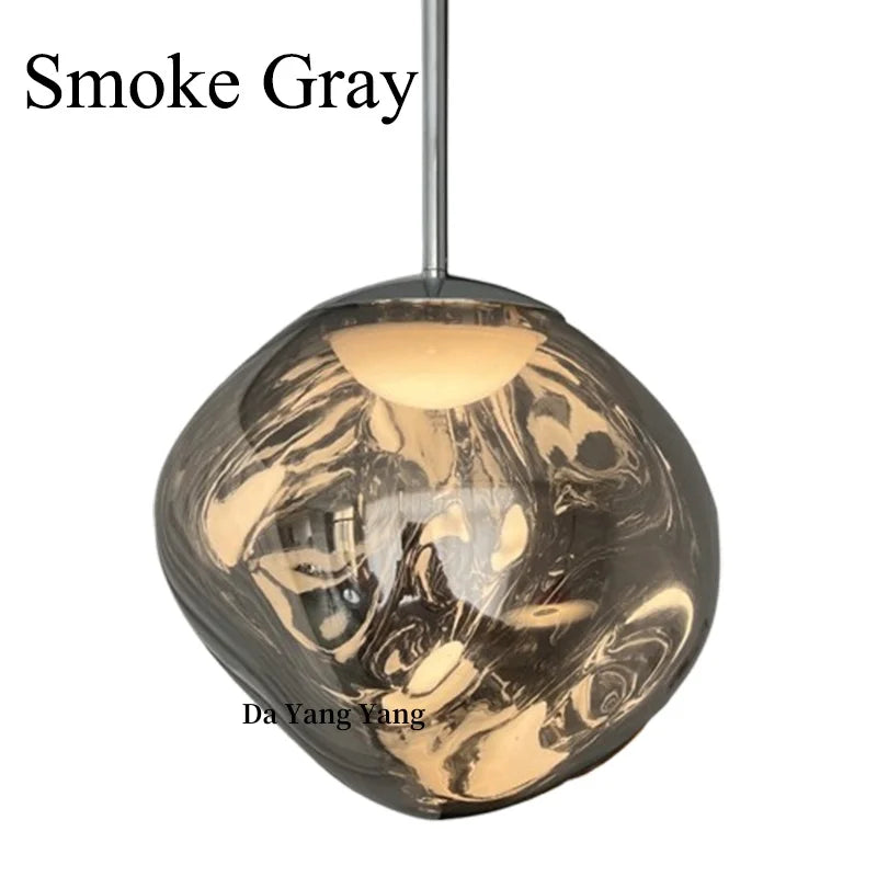 Handmade Nordic Lava Rock Pendant Light