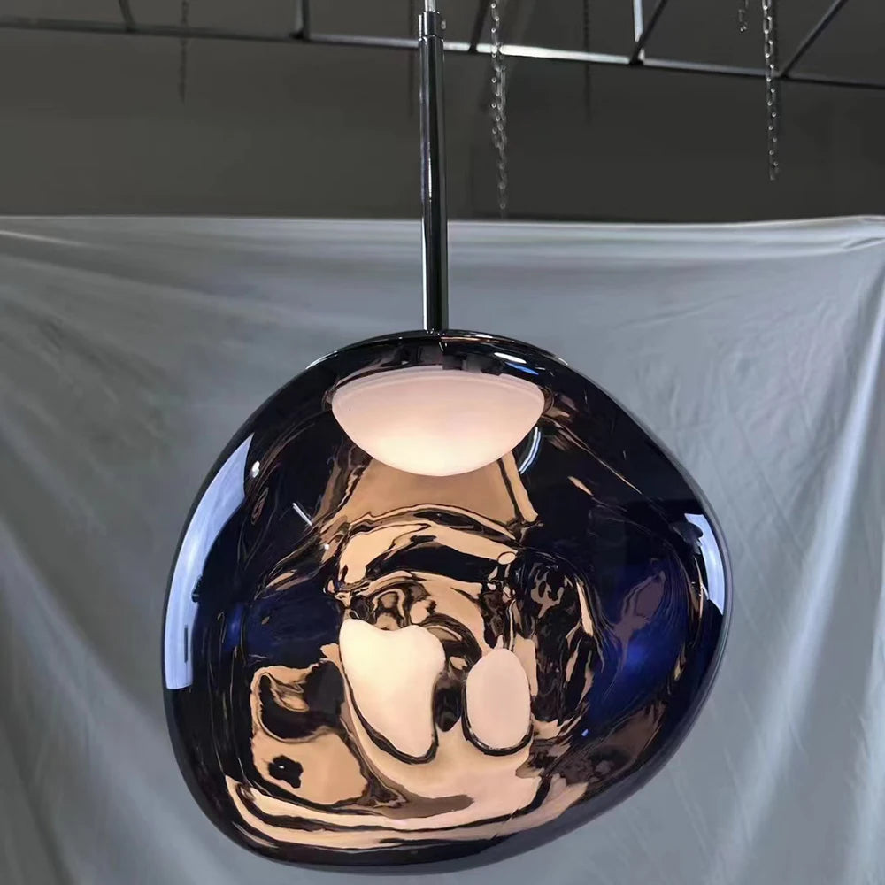 Handmade Nordic Lava Rock Pendant Light