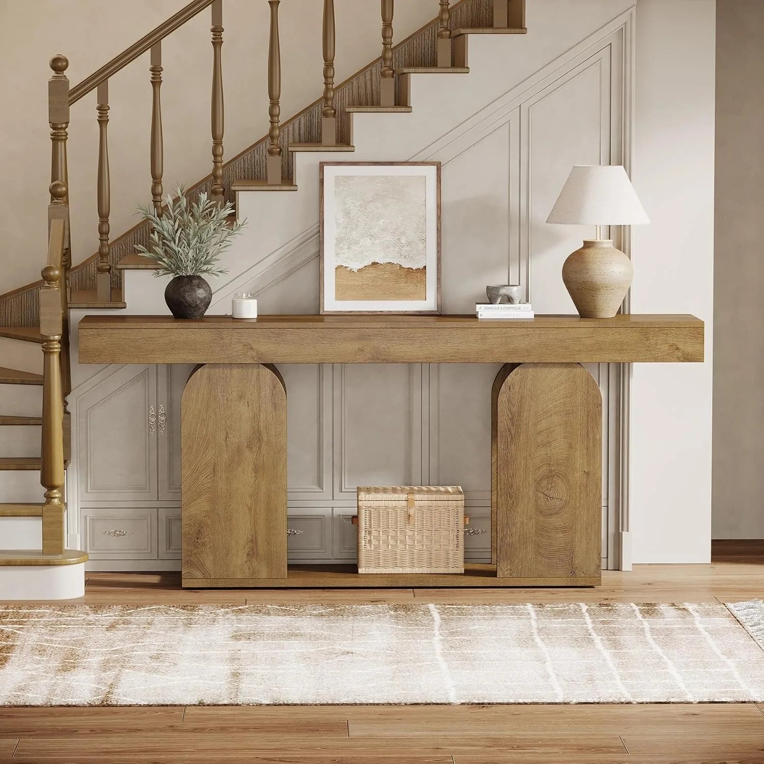 70.9-Inch Extra Long Farmhouse Console Table
