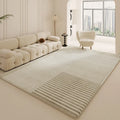 White Modern Thickened Minimalist Rug