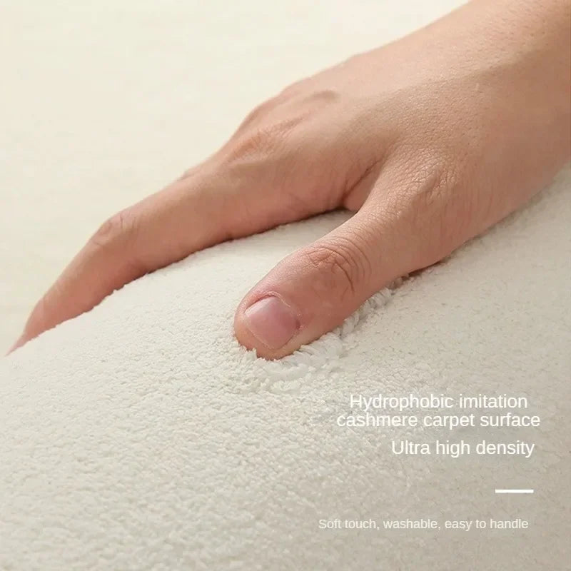 White Modern Thickened Minimalist Rug
