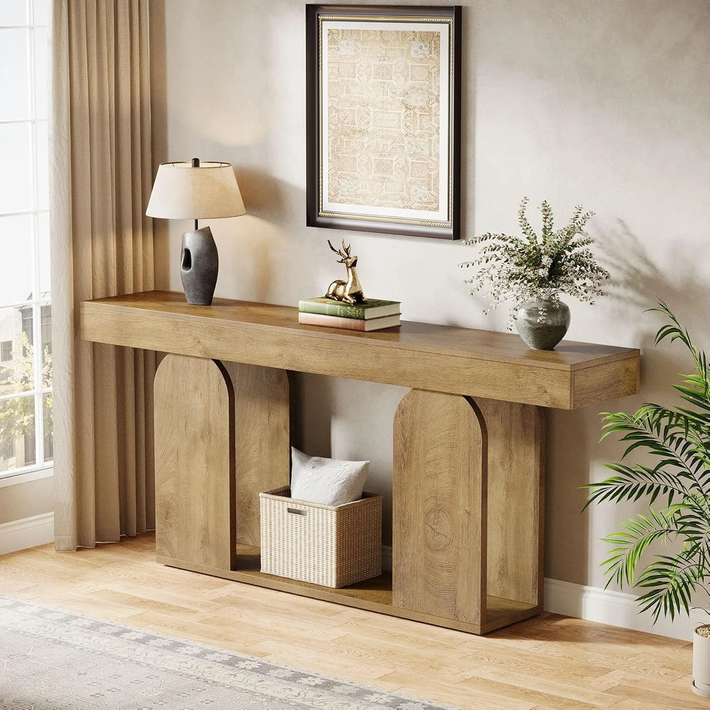 70.9-Inch Extra Long Farmhouse Console Table