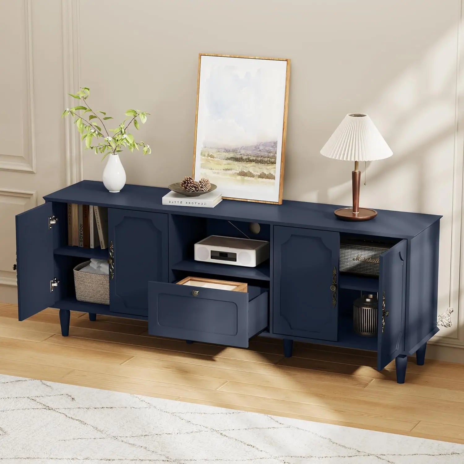 Mid-Century Modern TV Stand Media Console
