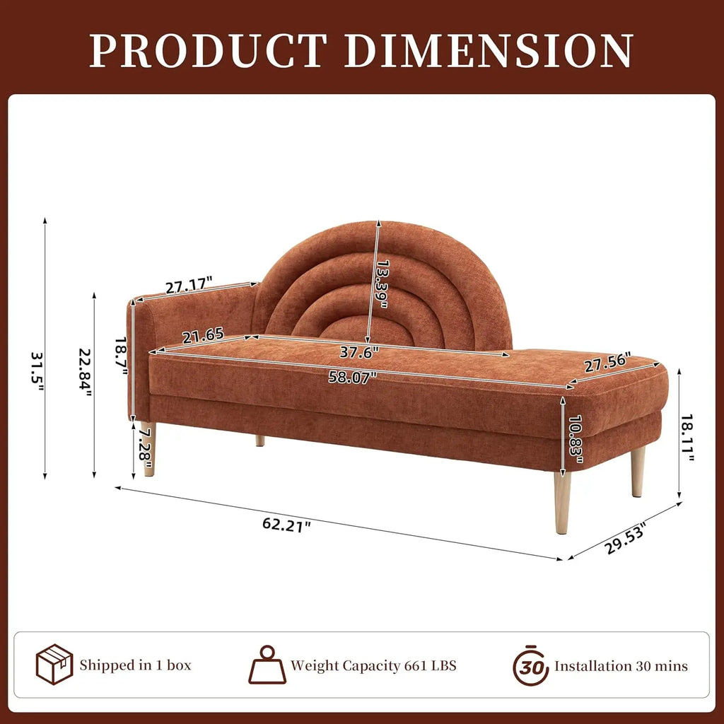 Retro Chaise Lounge Chair