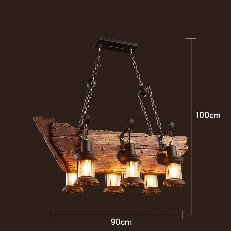 Rustic Wood Pendant Lights