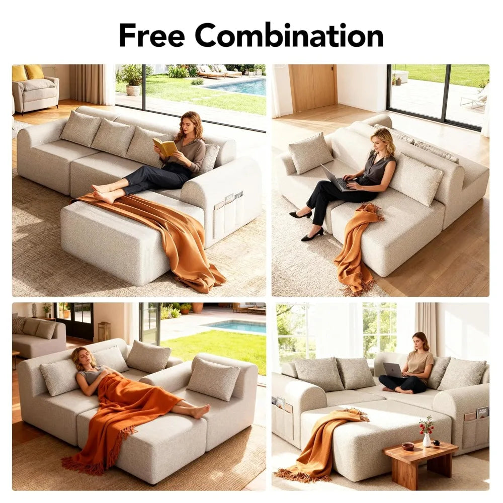 Cloud Boneless Sectional Sofa for Living Room