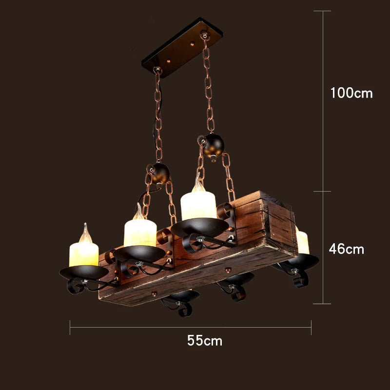 Rustic Wood Pendant Lights