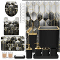 Black Bathroom Accessories Set 26PC