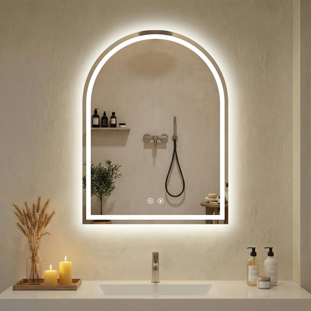 Arched LED Bathroom Vanity Mirror