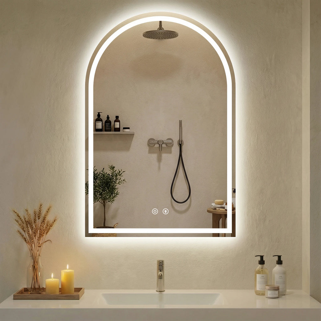 Arched LED Bathroom Vanity Mirror
