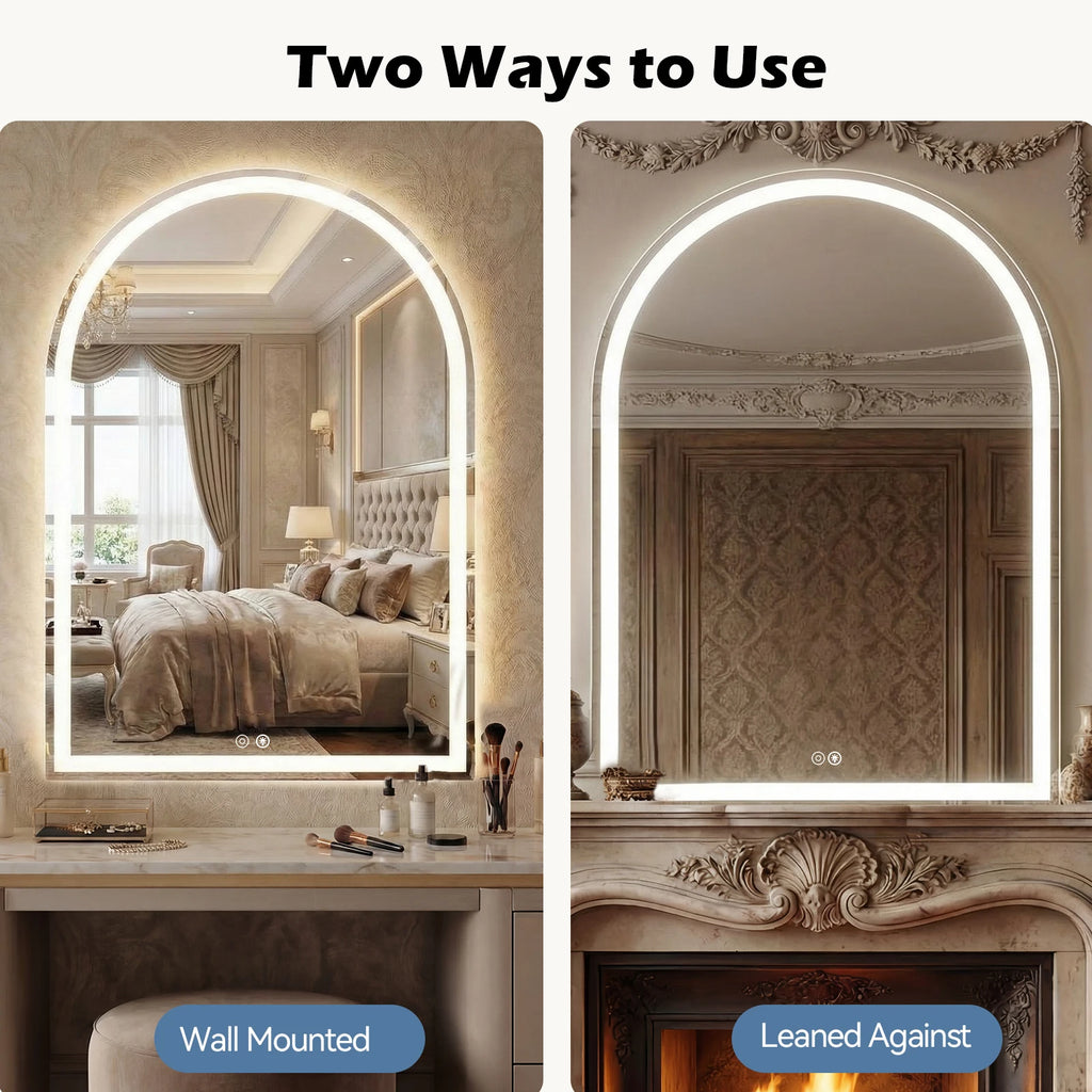 Arched LED Bathroom Vanity Mirror