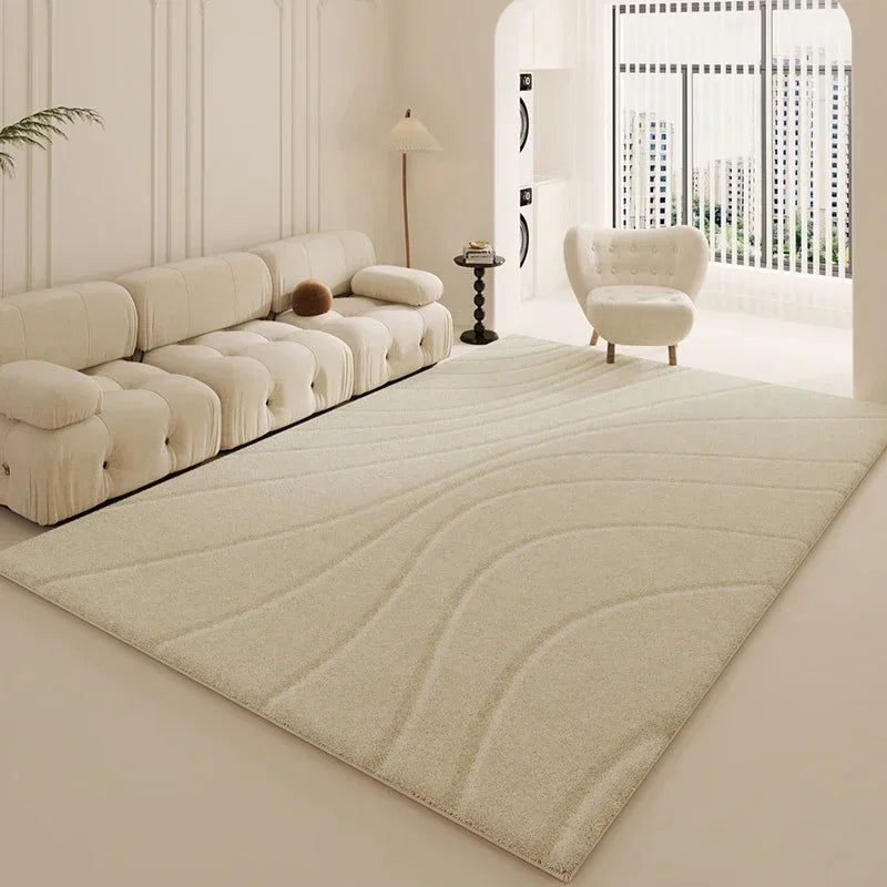 White Modern Thickened Minimalist Rug