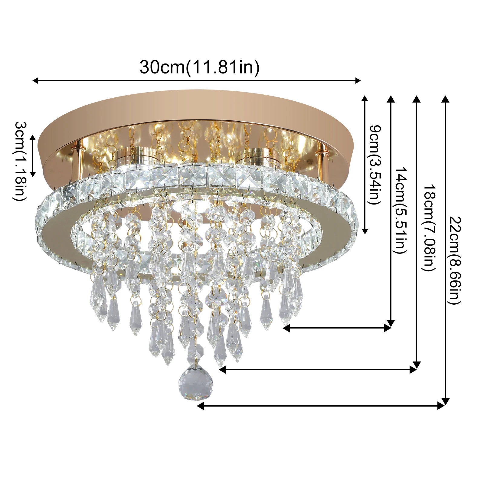 Luxury Crystal Gold Chandelier