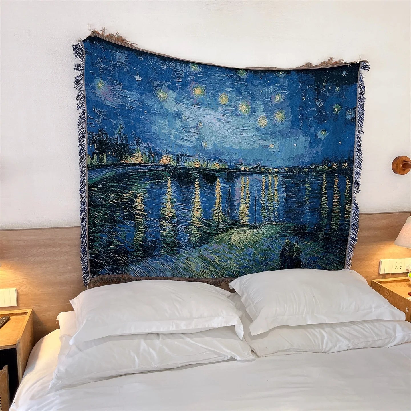 Monet Oil Painting Lotus Blankets