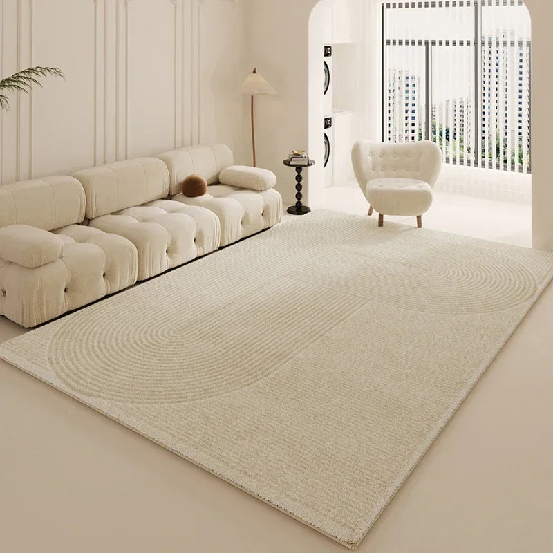 White Modern Thickened Minimalist Rug