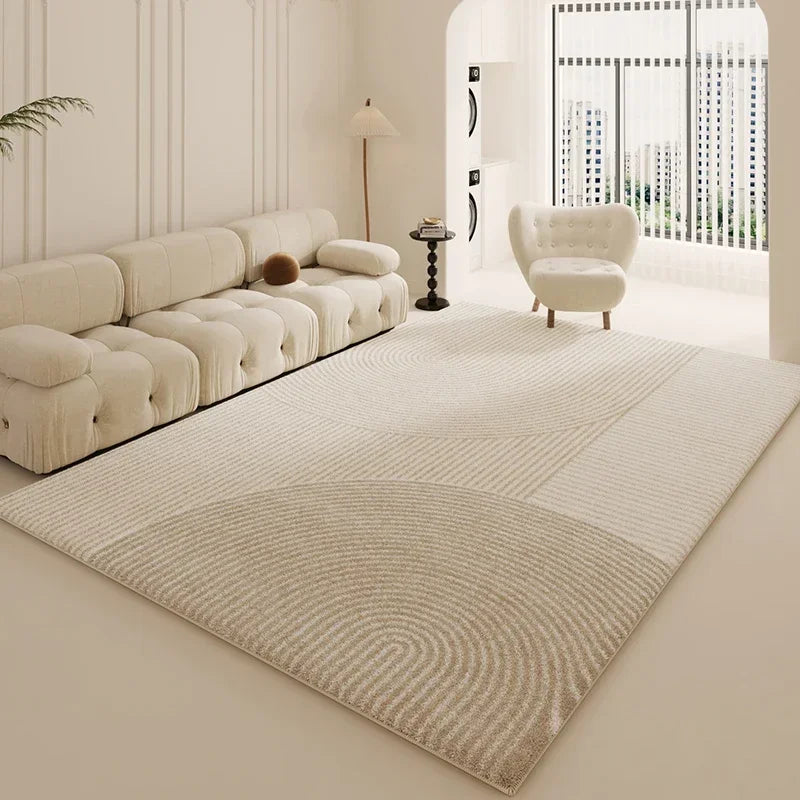 White Modern Thickened Minimalist Rug