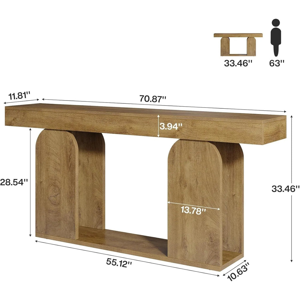 70.9-Inch Extra Long Farmhouse Console Table