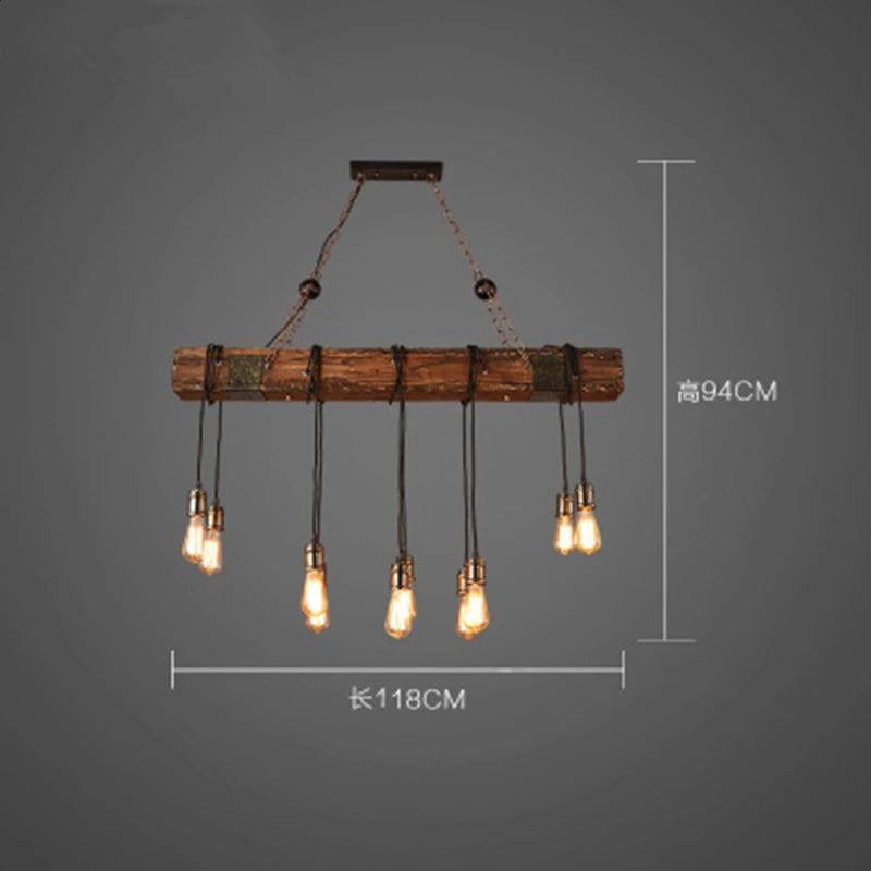 Rustic Wood Pendant Lights