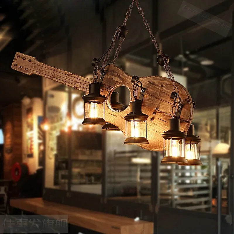 Rustic Wood Pendant Lights
