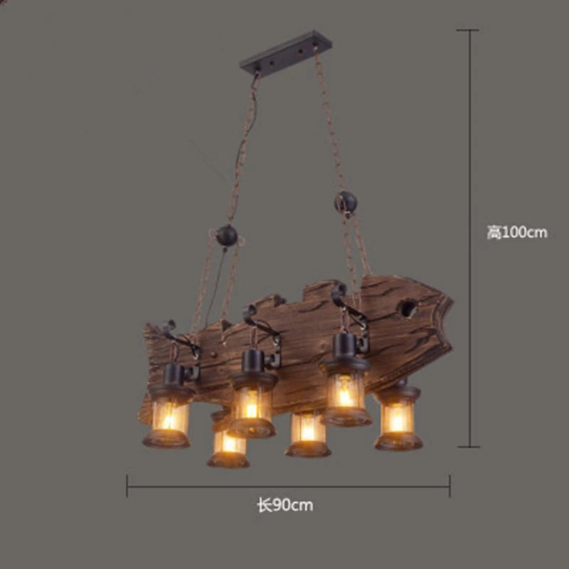 Rustic Wood Pendant Lights