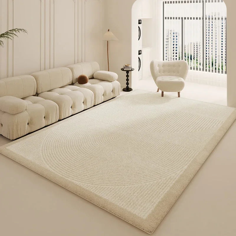 White Modern Thickened Minimalist Rug
