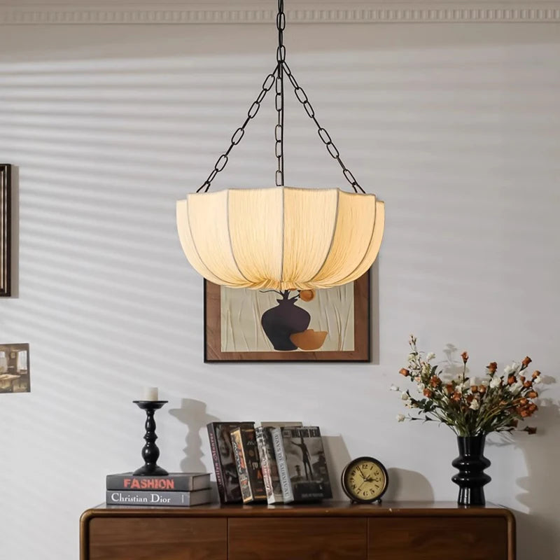 Japanese Retro Fabric Pendant Lights
