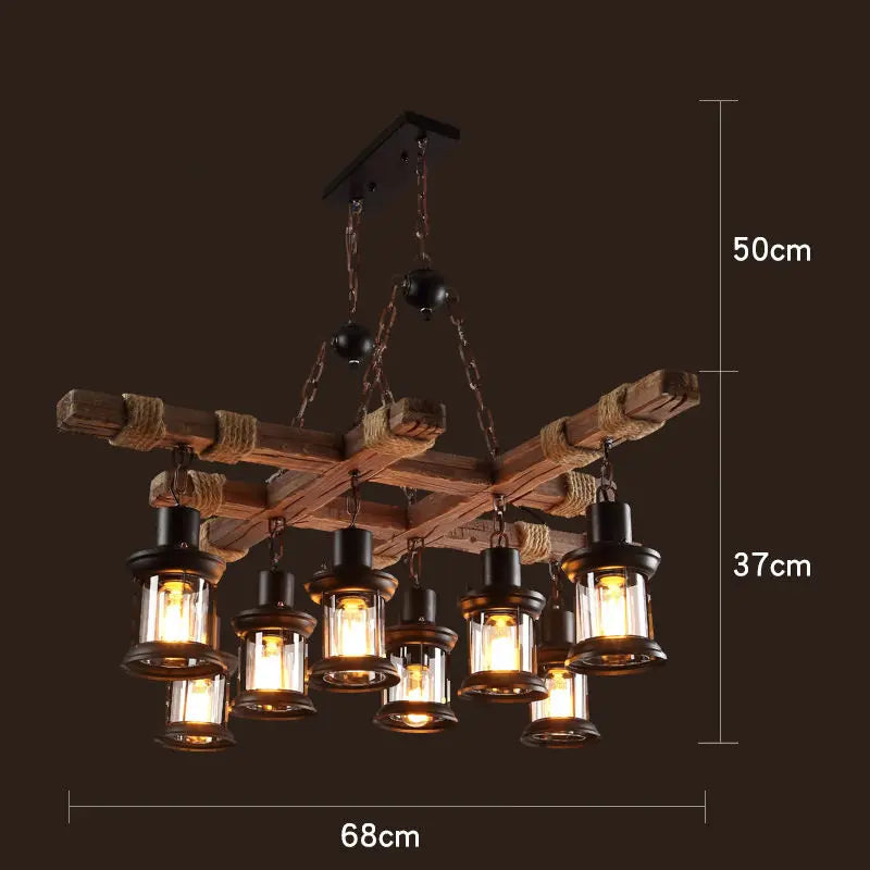 Rustic Wood Pendant Lights