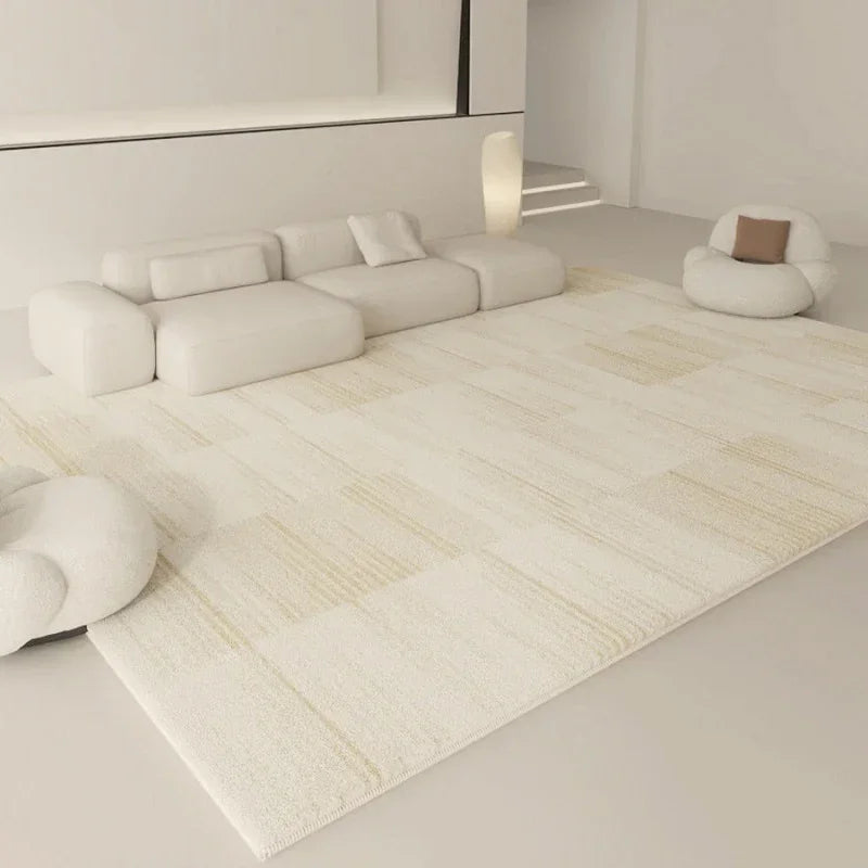 White Modern Thickened Minimalist Rug